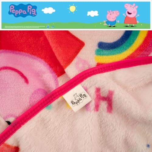 Image of Peppa Pig Kids Bedding Super Soft Cozy Silk Touch Throw, 40 in x 50 in, (Officially Licensed Product) By Franco