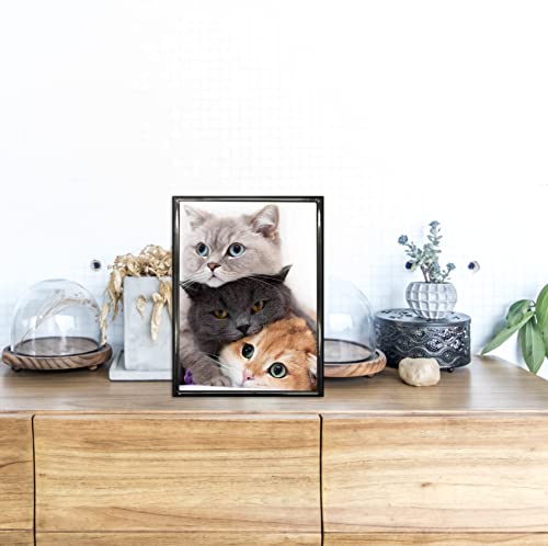 Decanit 5X7 Picture Frame Metal, Thin Edge Photo Frames For Tabletop Display And Wall Mounting,Black #TOP4