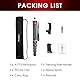 Manbily 36mm Einbeinstativ für Kameras 44cm-174cm aus Aluminium Monopod Stativ DSLR Reise-Einbeinstativ mit Gehstockgriff 6 Abschnitte Wanderstöcke Max. 18KG mit Telefonclip Videokamera (Rot)
