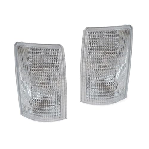 Kyntegrtec Turn Signal Light Clear Corner Pair Chrome Crystal-Housing Incandescent- for Chevy for GMC for Safari 1985-1994