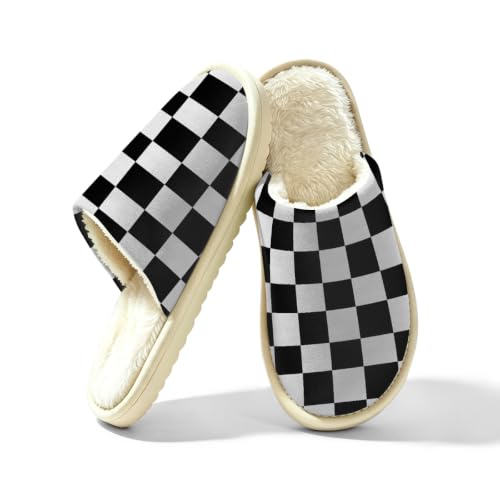 Image of Mexpekil Fluffy Slippers for Women Men (7-8 UK)