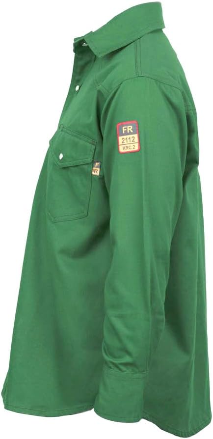 Flame Resistant FR Welding Shirt - 100% C - 9 oz - Image 2