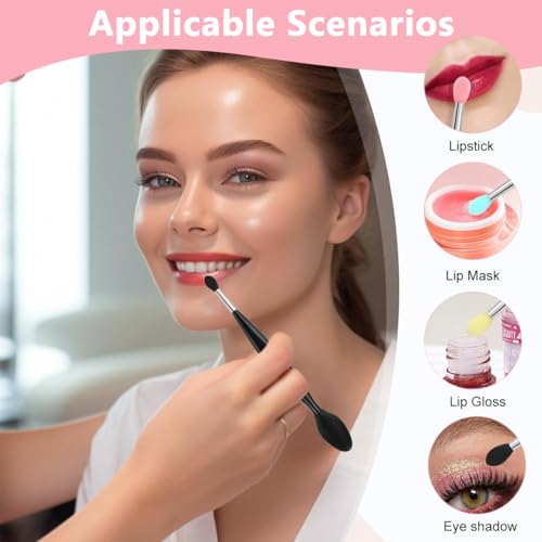 Image of MAYCREATE5Pcs Blackhead Nose Scrubber Brush 3-in-1 Double Head Pore Cleaner Deep Soft Silicone Bristles Exfoliation Tool for Nose & Facial Pores, Blackhead & Sebum Removal