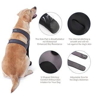 Dog Socks to Prevent Licking Paws ，Breathable Dog Leg Sleeve to Stop Licking and Biting， Firm and Secure Protect Wounds Dog Recovery Sleeve Socks(M-Left)