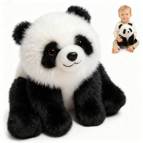 Easfan Panda Stuffed Animals Fluffy Plushie Cuddly & Soft Kids'