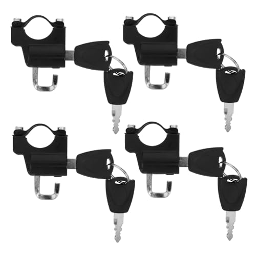 Candado para casco de motocicleta en tus paradas urbanas con scooter y bicicleta pack de 4
