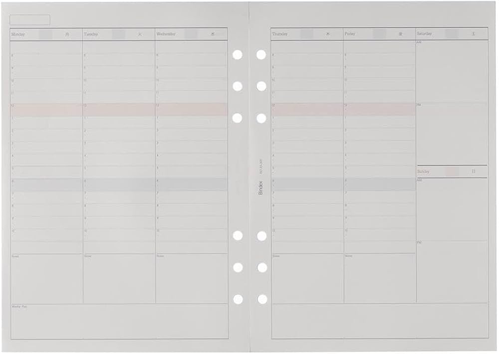 Amazon.co.jp: Bindex(バインデックス) システム手帳 リフィル