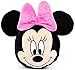 Jay Franco Disney Coussin décoratif en forme de Minnie Mouse – Oreiller en peluche super doux pour enfants – Mesure 35,6 cm (produit officiel Disney)
