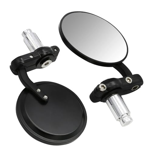 Rétroviseurs moto pliables en bout de guidon avec miroir convexe antireflet
