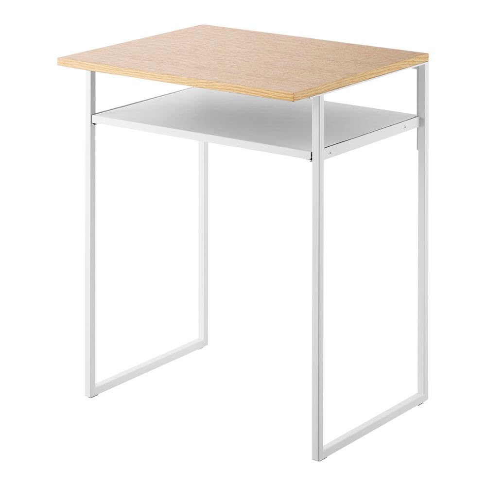 Yamazaki Industrial Refrigerator Top Rack with Drawer, 15.7 gal (45 L), White, Steel Rack, Dead Space, Side Table, Mini Table, Storage Shelf, Living Room, Bedroom, Kitchen, Small Refrigerator, Small