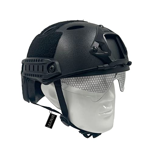 Casco PJ Táctica Airsoft Fast con Gafas Retráctiles para Montar Caminar Paintball CS Cover