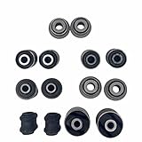 Tiny Force 14 Pcs Rear Upper and Lower Suspension Trailing Control Arm Bushings Left and Right Kit Compatible with Toyota RAV4 2006-2012 Replace 48770-42040, 48790-42020