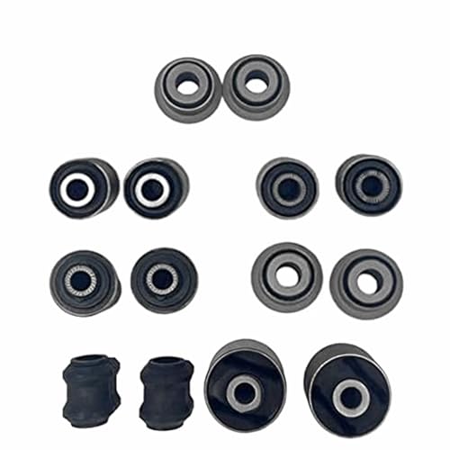 Tiny Force 14 Pcs Rear Upper and Lower Suspension Trailing Control Arm Bushings Left and Right Kit Compatible with Toyota RAV4 2006-2012 Replace 48770-42040, 48790-42020