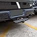 Z8 Tow Hitch Step for 2” Receivers, Strong Steel Construction Anti-Slip Coated, 600lbs Rated Tow Strap Capacity，for Trailer SUV Car Bar Jeep Pickup Rear Bump Towing Tailer Hitchstep Black