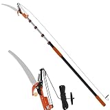 LAANPOLE 26FT Reach Tree Trimmer, Manual Pole Saw with 5-20FT Extension Pole, Tree Pruner Extendable for High Tree Branch Trimming Pruning Cutting