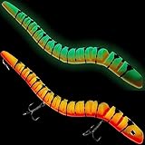 Delong Lures Giant Witch - Musky Fishing Lure, Fishing Accessory for Ocean Fishing, Muskie Fishing Lure, & Fishing Lure (Glow FireTiger)