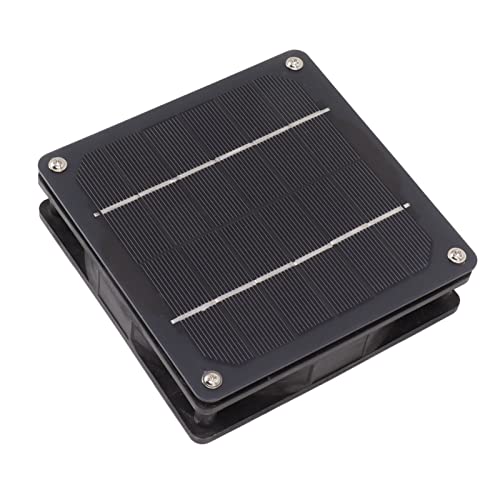 Ventilador de Ventilación Solar Exhuast, Ventilador de Panel Solar Monocristalino de 5w para Perrera
