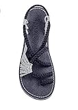 Cree en tus instintos Sandalias para Mujer - Modelos de explosión Nudo de Cuerda Grande 2018 Verano Europa y América Sandalias Planas con Puntera en el pie Zapatos de Comercio Exterior para Mujeres al por Mayor - para mu