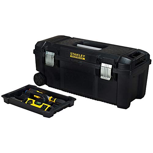 Miniatura 3 de Stanley Fatmax Caja De Herramientas 71cm Con Ruedas Y Asa Telescópica, Cierres Metálicos, Protección Ip54, Ranura En V, Bandeja Interior, Empuñaduras Ergonómicas, Fmst1-75761