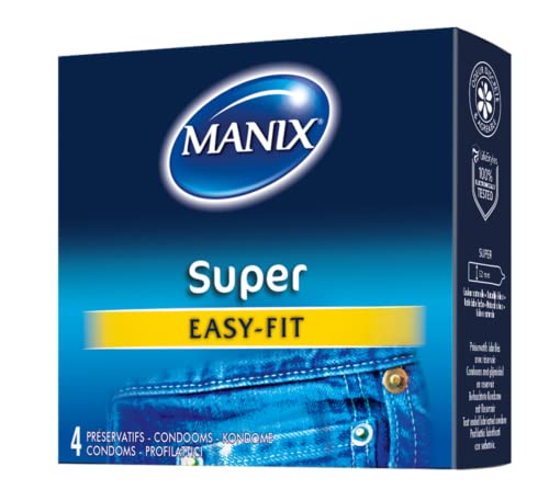 MANIX Super Boîte de 4 Préservatifs Masculin