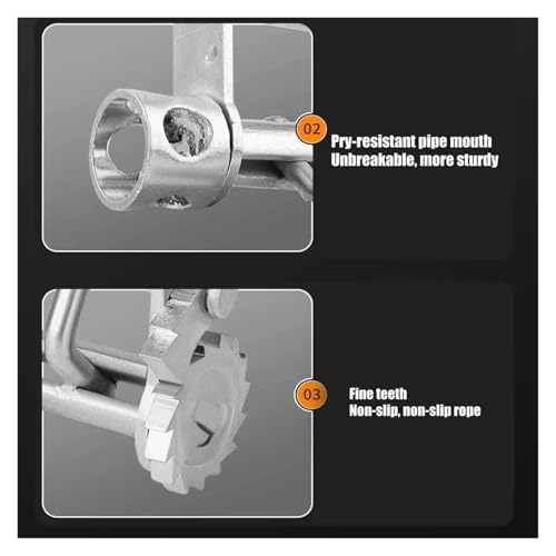 Winche Manual Compacto para Camión Acero Sin Soldadura miniatura 3