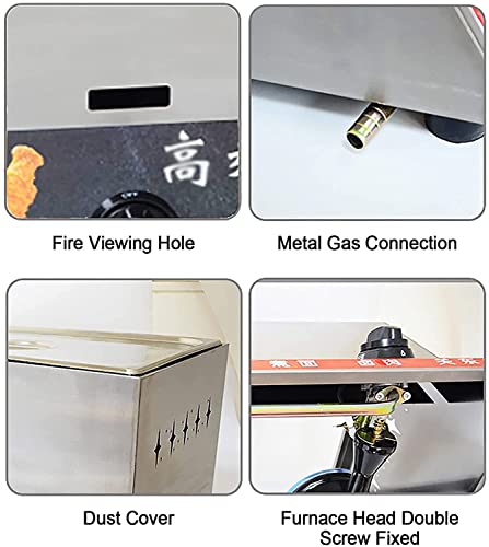 CHEMYO Friteuse Doppelzylinder-Gas-Fritteuse, 12-Liter-Großraum-Pommes-Fritteuse, Dicke Edelstahl-Fritteuse für die Restaurantküche – Bild 7