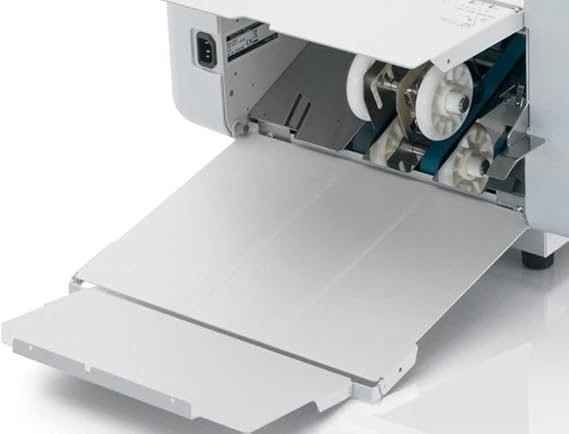 MBM FO0604 Model 408A Automatic Programmable Tabletop Folder with 18 Standard Folds, 500 Sheet Capacity, 3 1/2x5 to 11x17 Paper Size, Up to 14400 Sheets Per Hour, Stores 12 Custom Folds in Memory