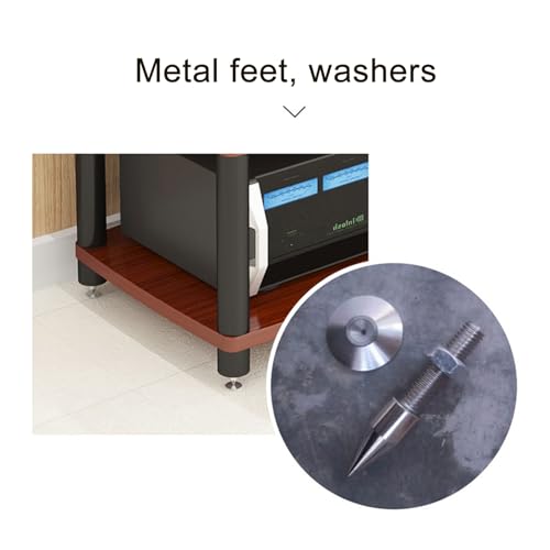 Support multimédia réglable en hauteur meuble AV ouvert ventilation maximale