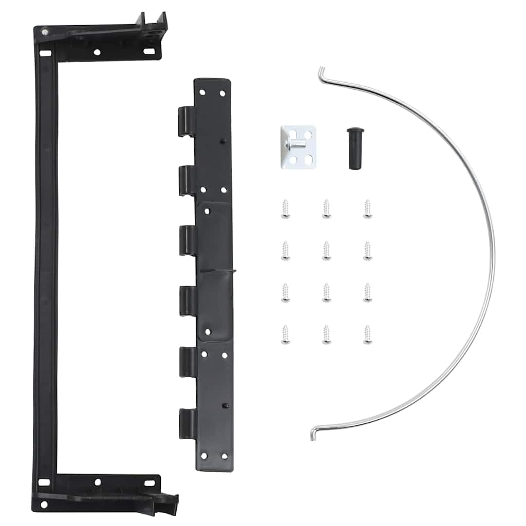 Tomostar Poubelle pour Porte Cuisine, Poubelle sous évier de Porte Pivotante Acier inoxydable 12 L