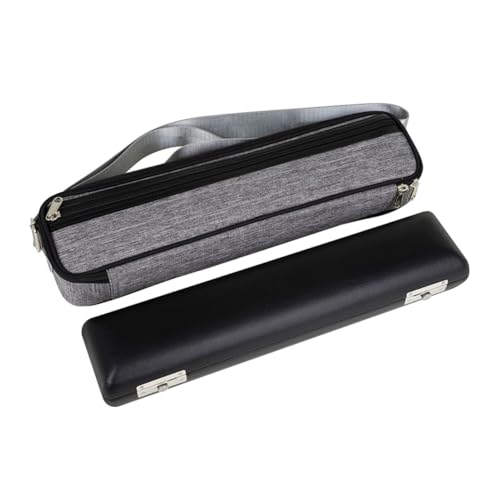 Yardwe 1Set Flute Bag Set Padded Storage Box for Instruments Convenient Accessory Pocket Stylish Design for Musicians Durable and Breathable Material