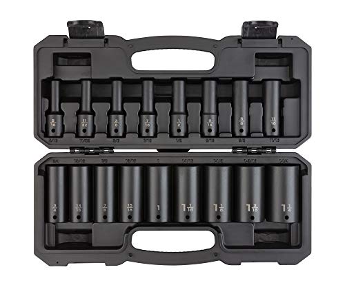 Image of TEKTON 1 /2 Inch Drive Impact Socket Set, 17-Piece | SID92305