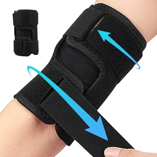 supregear Compression Upper Arm Brace, Comfortable Bicep Tendonitis Brace Compression Sleeve Support Upper Arm Tricep & Bicep Support Brace for Pain Relief, Muscle Strains and Inflammation, Black, L