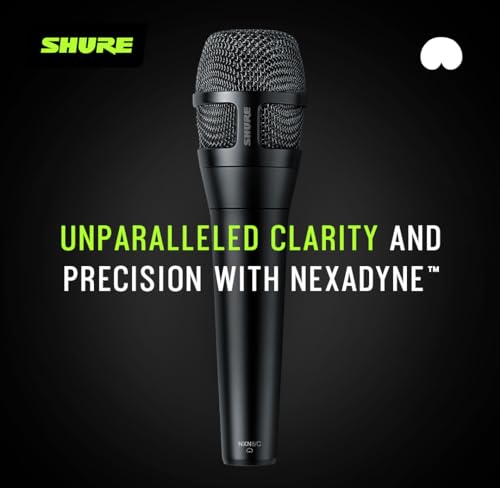 Image of Shure Nexadyne 8 /C Cardioid Dynamic Vocal Microphone with Revonic Dual-Engine Technology - XLR Wired Mic for Live Vocals, Studio Recording & Stage Performance, Black