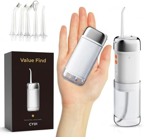 irrigador de chorro dental bucal IPX7 depósito de 250 ml, 5 boqui...