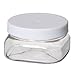 Bargz Plastic Jars - 4 Oz. Square Shape Plastic Jar - Pack of 12
