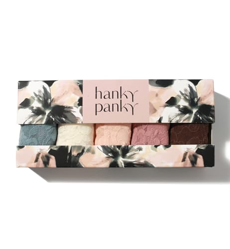 Image of hanky panky Women's Signature Lace Original Rise Thong 5 Pack, Multipack, One Size