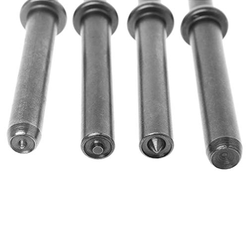 Eau 4 Pcs Pneumatic Air Rivet Hammer Set, Heavy Duty Shank 0.401 Air Hammer Bits Tools Kit. thumb #2