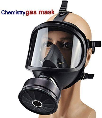 PPWYY Mask Full Face Head Ventilative Biochemical Gas Mask Widely Used in Organic Gas,Paint Spary, Chemical,Woodworking,Dust Protectio