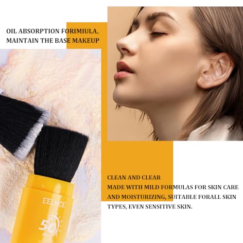 Protector Solar en Polvo Para la Cara Con Brocha - 2pcs Mineral y Cosmético, Seguro y Apto Para Pieles Sensibles - imagen 7