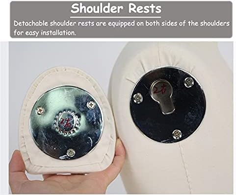 Fully Pinnable Mannequin Dress Form with Arms, Half Body Dressmakers Dummy for T-Shirt Clothing Display and Teaching Practice ，White-Xxxxl-170/92A
