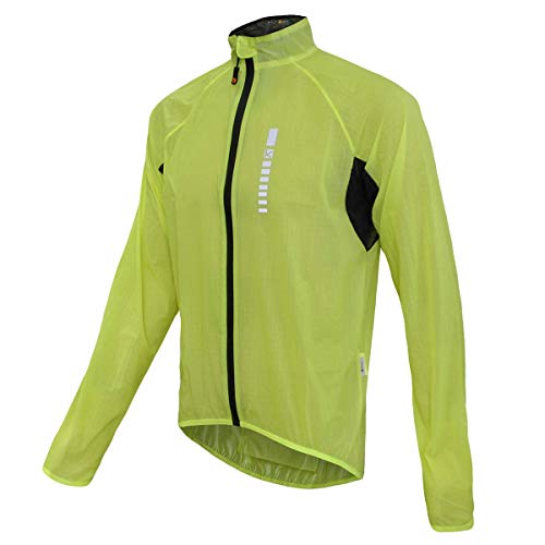 Veste vélo imperméable homme Funkier Dryride Pro haute visibilité jaune XL