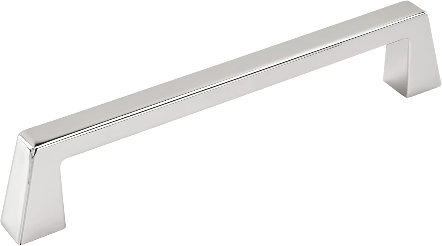 Amerock | Cabinet Pull | Polished Chrome | 6-5/16 inch (160 mm) Center to Center | Blackrock | 1 Pack | Drawer Pull | Drawer Handle | Cabinet Hardware