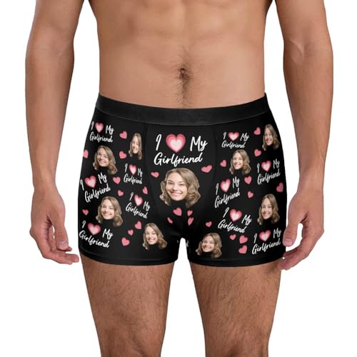 LASFOUR Personalized Boxers for Men, Custom Boxers with Faces on Them, Boxer Gift for Him, Boyfriend, Husband2