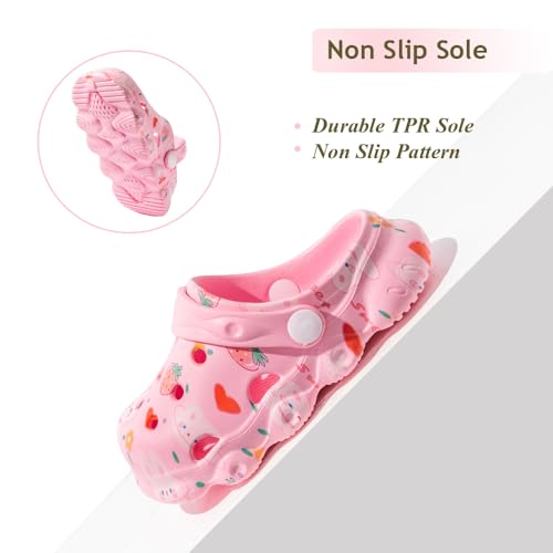 Image of Kids Clogs Boys Girls Toddler Dinosaur Slip on Slide Garden Shoes Cartoon Beach Pool Kids Clog Sandals Slippers Water Clogs