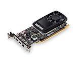PNY Quadro P1000 Professional Graphic Card 4GB GDDR5 PCI Express 3.0 x16, Single Slot, 4x Mini-DisplayPort, 5K Support, Ultra-quiet active fan