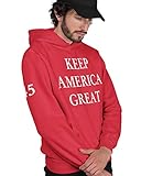 Keep America Great Trump 2020 45 Sleeve Deluxe MAGA | Mens Political Hooded Sweatshirt Graphic...