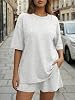Conjunto de Verano de 2 Piezas para Mujer Trendy Queen, Ropa de Estar por Casa con Bolsillos 4