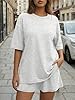 Trendy Queen 2 Two Piece Matching Shorts Set Pockets 2026 Summer Vacation Cruise Spring Outfit Beach Clothes Fashion Resort Wear Athleisure Travel Airport Clothing Oversized Loose Fit Airy Lounge Wear #1
