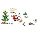 Fablcrew Adesivi Murales Natale, Carta da Parete Babbo Natale, Wall Stickers Festa Merry Christmas Decorazione Natalizia per Casa Camerette Salotto Fai da Te Size 50 X 70CM