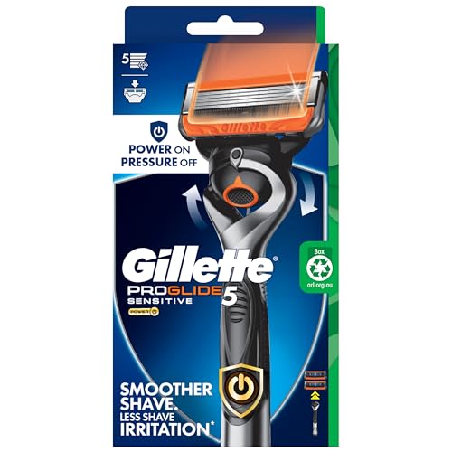 Gillette ProGlide Power FlexBall Handle + 2 Blade Refills Mens Shave Care